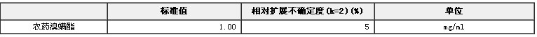 农药溴螨酯溶液标准物质