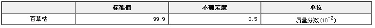 百草枯农药纯度标准物质