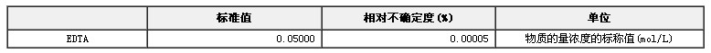 乙二胺四乙酸(EDTA)二钠容量分析用溶液标准物质