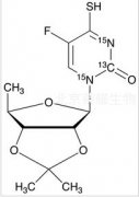 5’-Deoxy-2’,3’-O-isopropylidene-4-thio-5-fluorocytidine-13C,15N2