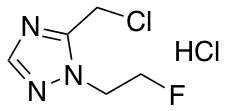 5-(chloromethyl)-1-(2-fluoroethyl)-1H-1,2,4-triazole hydrochloride