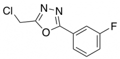 2-(chloromethyl)-5-(3-fluorophenyl)-1,3,4-oxadiazole