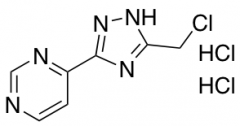 4-[5-(Chloromethyl)-1H-1,2,4-triazol-3-yl]pyrimidine dihydrochloride