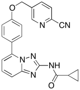 N-[5-[4-[(6-Cyano-3-pyridinyl)methoxy]phenyl][1,2,4]triazolo[1,5-a]pyridin-2-yl]cycloprop