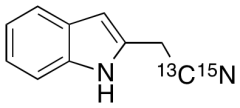2-(Cyanomethyl)indole-13C,15N