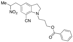 3-(7-Cyano-5-(2-nitropropyl)indolin-1-yl)propyl Benzoate