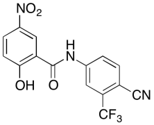 N-[4-Cyano-3-(trifluoromethyl)phenyl]-2-hydroxy-5-nitrobenzamide