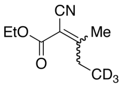 (E/Z)-2-Cyano-3-methyl-2-pentenoic Acid Ethyl Ester-d3