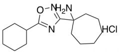 1-(5-cyclohexyl-1,2,4-oxadiazol-3-yl)cycloheptan-1-amine hydrochloride