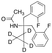 N-(2-Cyclopropyl-1,3-bis(2-fluorophenyl)propan-2-yl)acetamide-d5