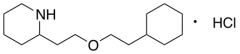 2-[2-(2-Cyclohexylethoxy)ethyl]piperidine Hydrochloride