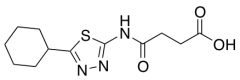3-[(5-Cyclohexyl-1,3,4-thiadiazol-2-yl)carbamoyl]propanoic Acid