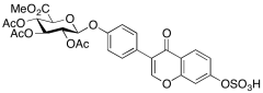 Daidzein 7-Sulfate-4&rsquo;-[2,3,4-Tri-O-acetyl-&beta;-D-glucuronide Methyl Ester]
