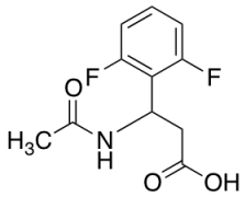 3-(2,6-difluorophenyl)-3-acetamidopropanoic acid