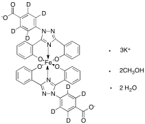 Deferasirox-D8 Ferrate(III) Tripotassium Complex Methanoate Hydrate
