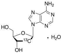 2'-Deoxyadenosine-2'-13C Monohydrate
