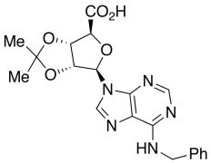 1-Deoxy-1-[6-(benzylamino)-9H-purin-9-yl]-2,3-O-(1-methylethylidene)-&beta;-D-ribofur