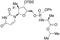 N-[[P(S),2'R]-2'-deoxy-3'-O-[(1,1-dimethylethyl)dimethylsilyl]-2'-fluoro-2'-methyl-P-pheny