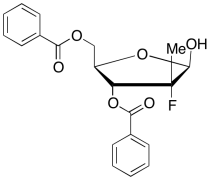 (2R)-2-Deoxy-2-fluoro-2-methyl-&beta;-D-erythro-pentofuranose&nbsp;3,5-Dibenzoate