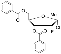 (2R)-2-Deoxy-2-fluoro-2-methyl-&alpha;-D-erythro-pentofuranosyl Chloride 3,5-Dibenzoat