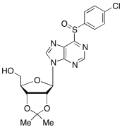 6-Desamino-6-(4-chlorophenyl)-sulfinyladenosine 2&rsquo;3&rsquo;-O-(Methylethylide