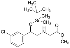 (R)-N-[2-(3-Chlorophenyl)-2-[[(1,1-dimethylethyl)dimethylsilyl]oxy]ethyl]-glycine Methyl E