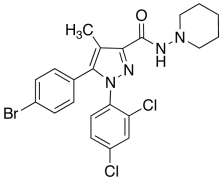 1-(2,4-Dichlorophenyl)-5-(4-bromophenyl)-4-methyl-N-(piperidin-1-yl)-1H-pyrazole-3-carboxa