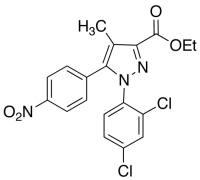 1-(2,4-Dichlorophenyl)-4-methyl-5-(4-nitrophenyl)-1H-pyrazole-3-carboxylic Acid Ethyl Este