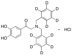 2-(Dibenzylamino)-3',4'-dihydroxy-acetophenone Hydrochloride-d10