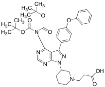 3-(3-(4-((Di-Boc)amino)-3-(4-phenoxyphenyl)-1H-pyrazolo[3,4-d]pyrimidin-1-yl)piperidin-1-y
