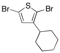 2,5-Dibromo-3-cyclohexylthiophene