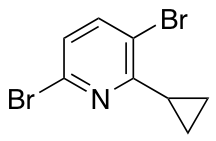 3,6-dibromo-2-cyclopropylpyridine