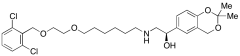 (1R)-2-[[6-[2-[(2,6-Dichlorobenzyl)oxy]ethoxy]hexyl]amino]-1-(2,2-dimethyl-4H-1,3-benzodio
