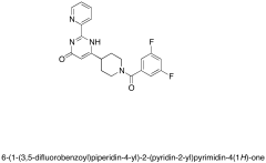 6-(1-(3,5-Difluorobenzoyl)piperidin-4-yl)-2-(pyridin-2-yl)pyrimidin-4(1H)-one