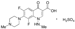 6,8-Difluoro-1,4-dihydro-1-(methylamino)-7-(4-methyl-1-piperazinyl)-4-oxo-3-quinolinecarbo