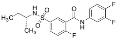 N-(3,4-Difluorophenyl)-2-fluoro-5-[[[(1R)-1-methylpropyl]amino]sulfonyl]benzamide