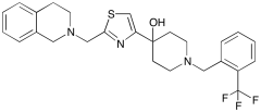 4-[2-[(3,4-Dihydro-2(1H)-isoquinolinyl)methyl]-4-thiazolyl]-1-[[2-(trifluoromethyl)phenyl]