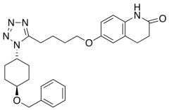 trans-3,4-Dihydro-6-[4-[1-[4-(phenylmethoxy)cyclohexyl]-1H-tetrazol-5-yl]butoxy]-2(1H)-qui