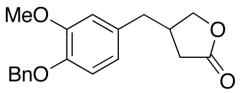 (&plusmn;)-Dihydro-4-[[3-methoxy-4-(phenylmethoxy)phenyl]methyl]-2(3H)-furanone