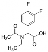 2-(3,4-Difluorophenyl)-2-(N-ethylacetamido)acetic Acid