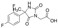 2-[4-(2,4-Difluorophenyl)-4-methyl-2,5-dioxoimidazolidin-1-yl]acetic Acid