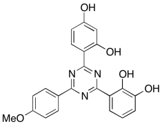 3-(4-(2,4-Dihydroxyphenyl)-6-(4-methoxyphenyl)-1,3,5-triazin-2-yl)benzene-1,2-diol
