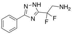 2,2-difluoro-2-(3-phenyl-1H-1,2,4-triazol-5-yl)ethan-1-amine