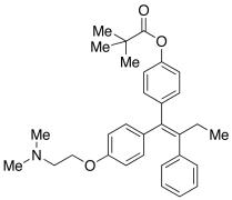 (E)-1-[4-[2-(N,N-Dimethylamino)ethoxy]phenyl]-1-[4-(trimethylacetoxy)phenyl]-2-phenylbut-1