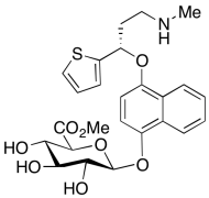 4-[(1S)-3-(Dimethylamino)-1-(2-thienyl)propoxy]-1-naphthalenyl-&beta;-D-glucopyranosid