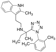 N-[1-[1-(2,6-Dimethylphenyl)-1H-tetrazol-5-yl]-1-methylpropyl]-2-methyl-1H-indole-3-ethana