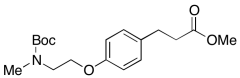 4-[2-[[(1,1-Dimethylethoxy)carbonyl]methylamino]ethoxy]benzenepropanoic Acid Methyl Ester