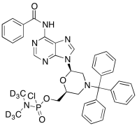 N,N-Dimethylphosphoramidochloridic Acid [(2S,6R)-6-[6-(Benzoylamino)-9H-purin-9-yl]-4-(tri