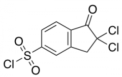 2,2-Dichloro-1-oxo-2,3-dihydro-1H-indene-5-sulfonyl Chloride