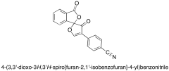 4-(3,3'-dioxo-3H,3'H-spiro[furan-2,1'-isobenzofuran]-4-yl)benzonitrile